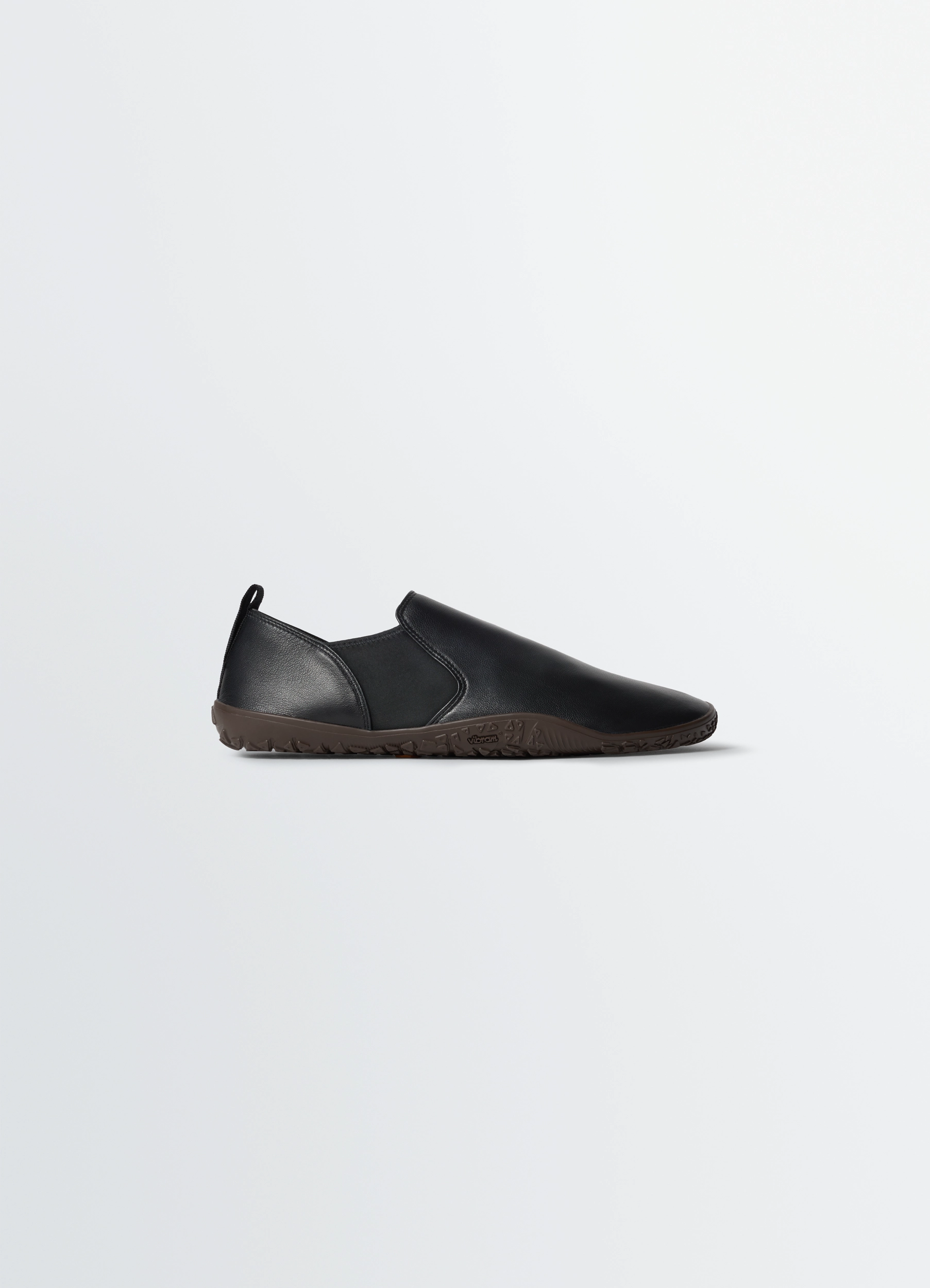 VIBRAM GLOVE SLIP ON IN LEATHER - Black - Shiny Nappa Lamb - Women