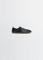 VIBRAM GLOVE SLIP ON in Black Nappa Lamb Leather, product shot, Side view Slip-on design