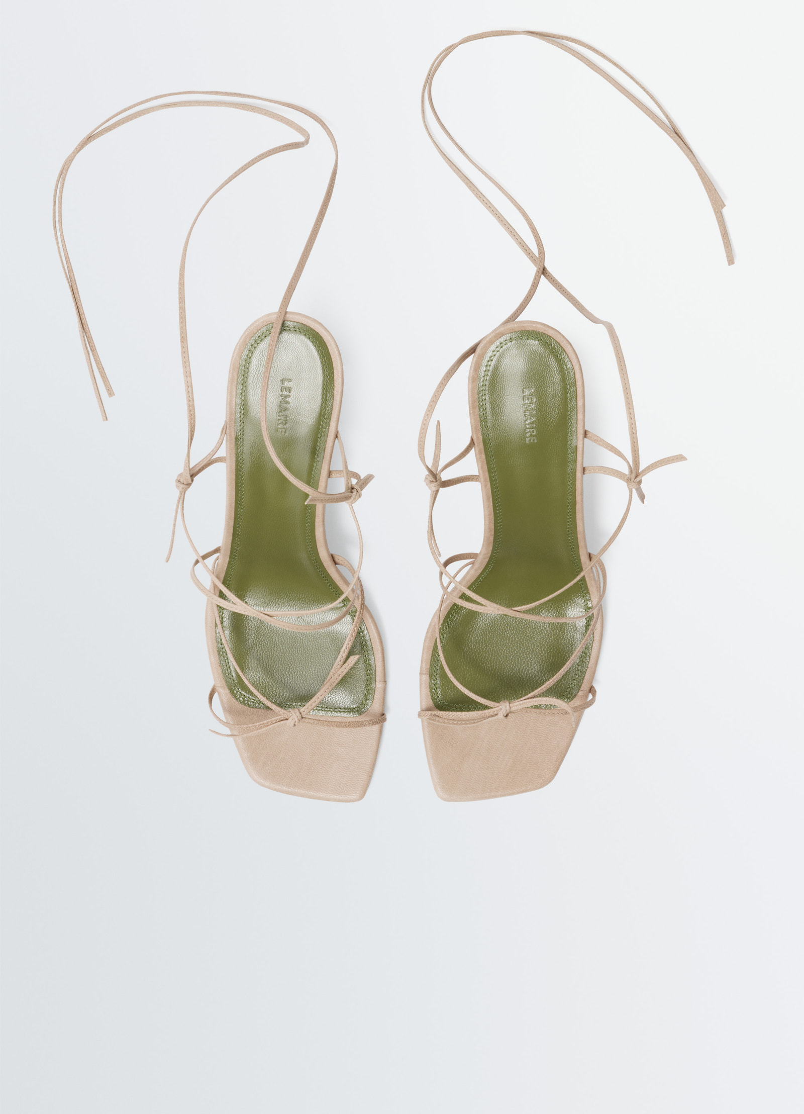 Mignons sandals 80 mm heel in leather