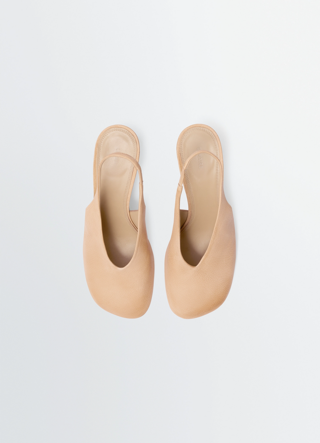 グローブ スリングバック パンプス 80mmヒール レザー