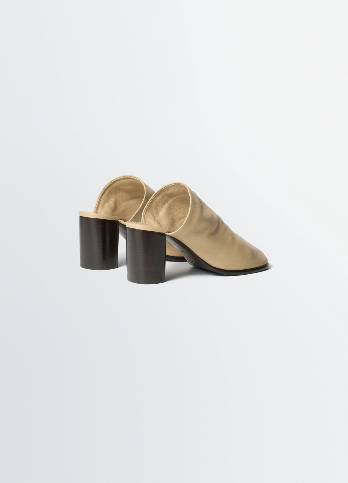 LEMAIRE ミュール牛革 GLOVE MULES IN LEATHER - Sesame - Smooth Lambskin Leather - Women