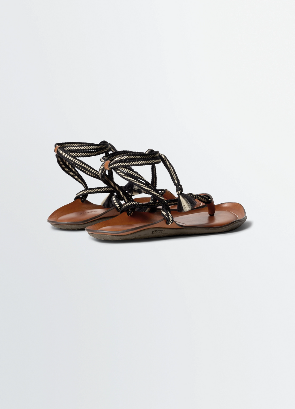Vibram sandals in leather