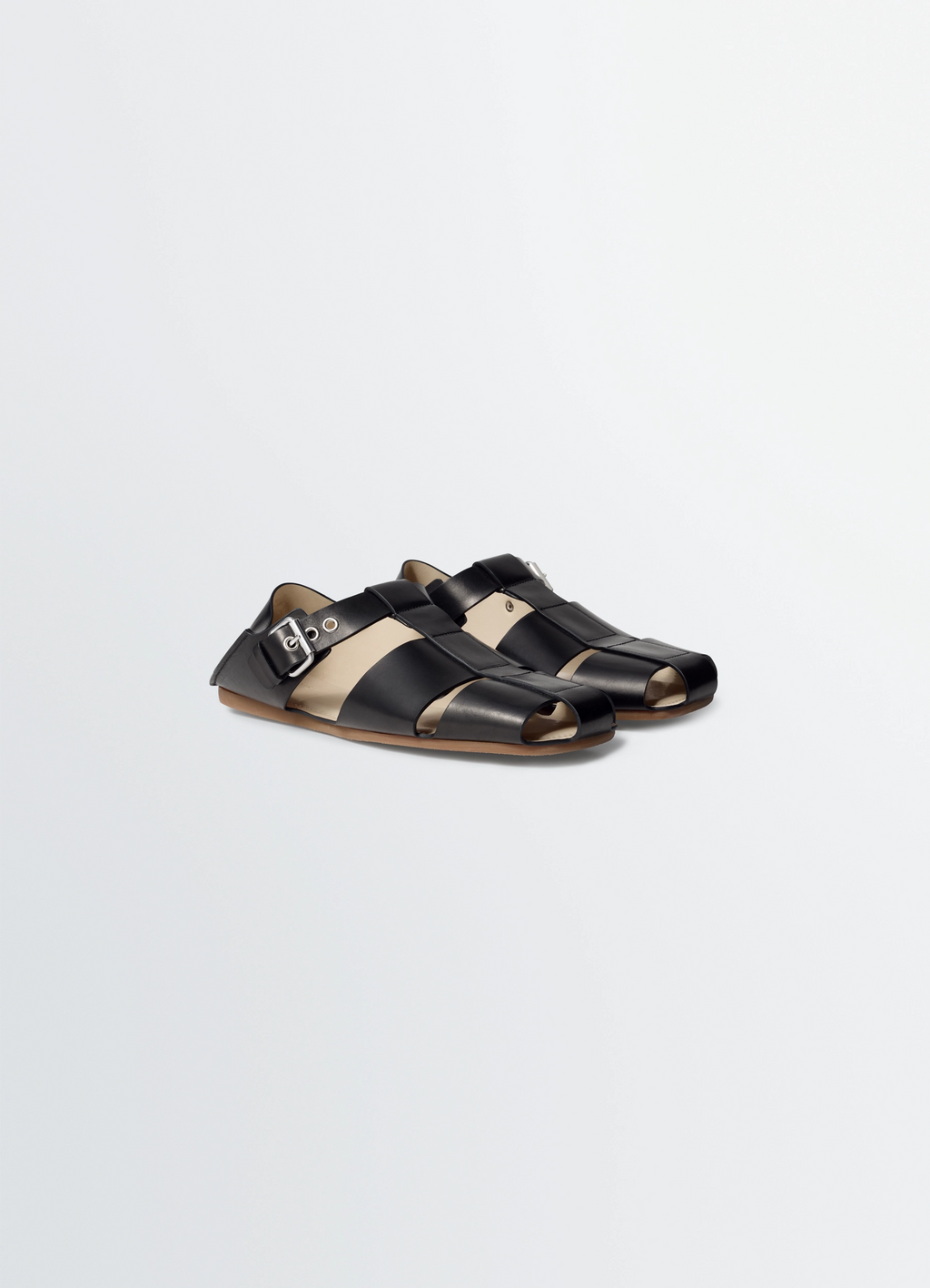 レザーフィッシャーマンスリッポンサンダル