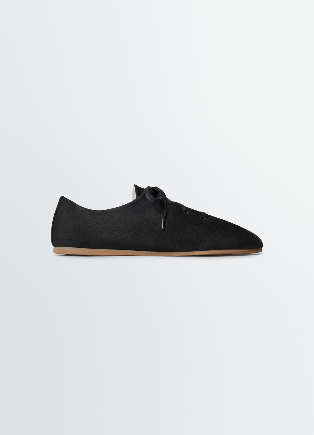 Souris Trainers in Cotton Canvas, product shot, Side view Flat derby style