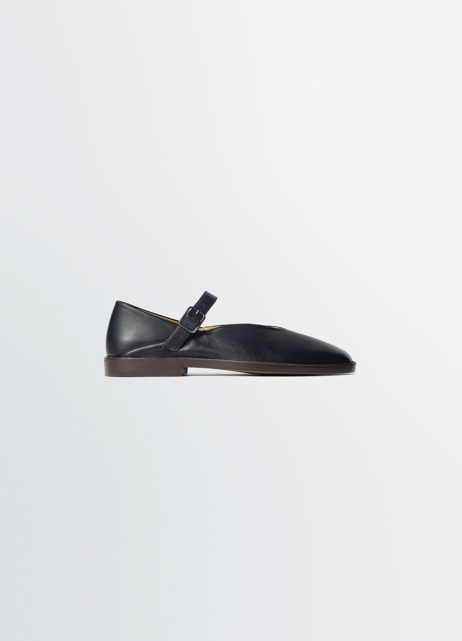 LEMAIRE Leather Ballerina Shoes - Black LEMAIRE Leather Ballerina Shoes - Black