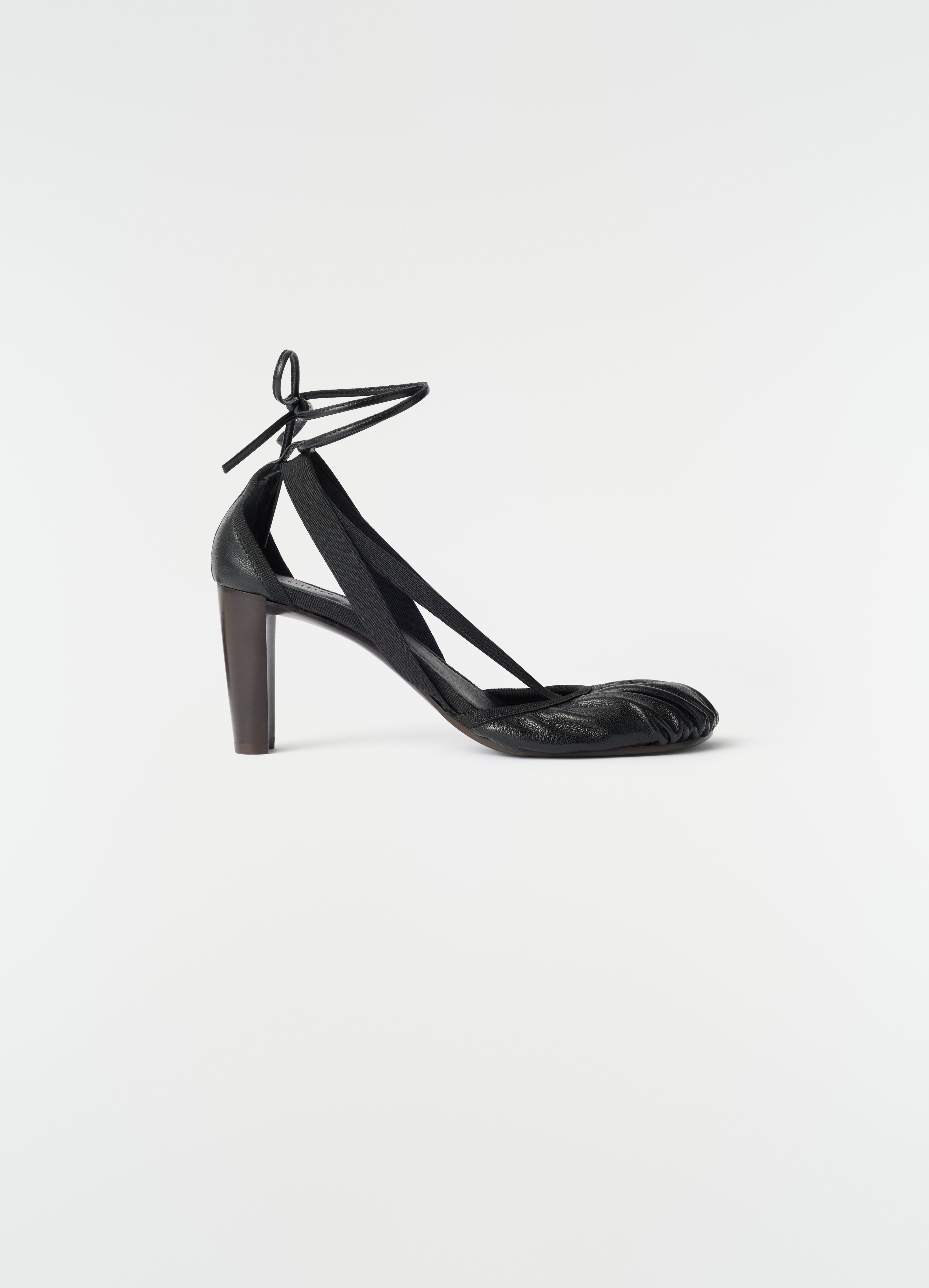 BALLERINES À TALONS 80 MM PEDILLE EN CUIR DE CHÈVRE