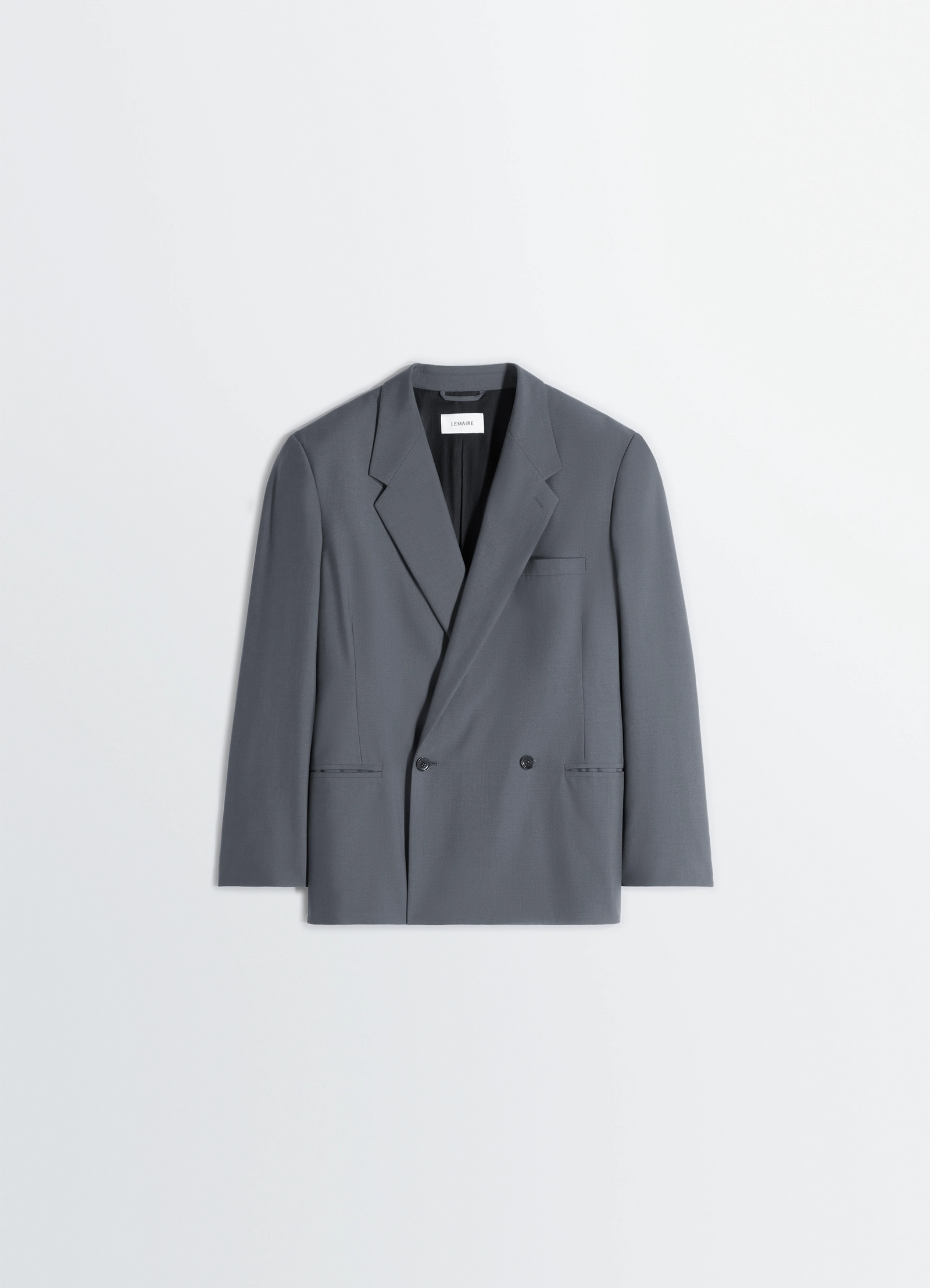 Double breasted tailored jacket in polywool