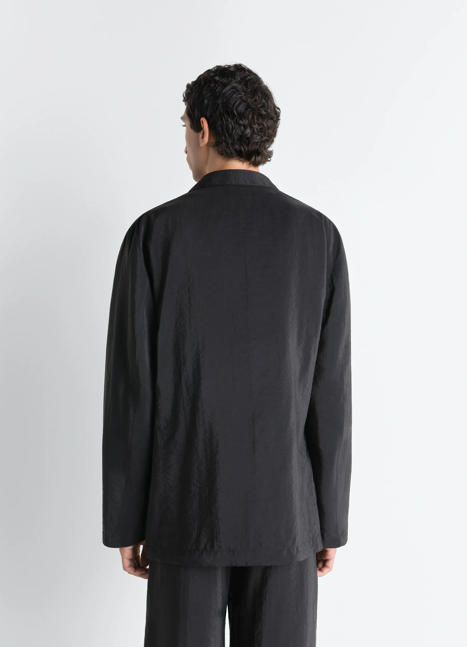 Veste croisée en soie sèche