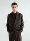 LIGHT DOUBLE-BREASTED JACKET IN DRY SILK
