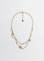 Estampe Necklace in Aged-effect gilded brass, product shot, Front view Figurative forms detail