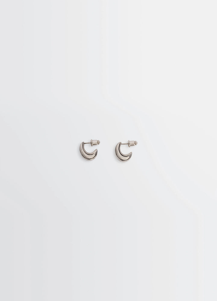 Girasol Earrings in Silver-plated Brass, product shot, Front View Enamel Details