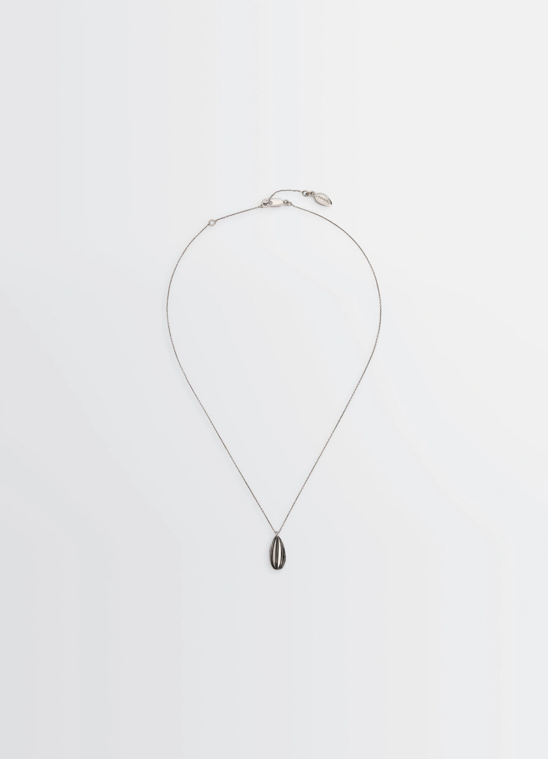 Girasol Necklace in Silver-plated brass, product shot, Front view Pendant with enamel