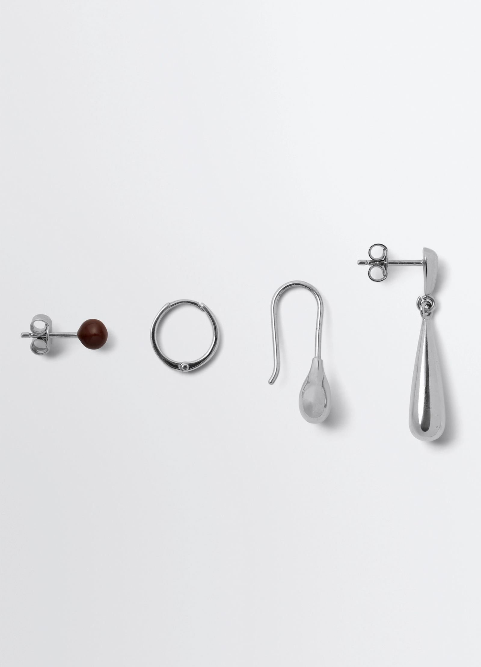 PIERCINGS SET IN SILVER - Silver - Rhodium Silver - Unisex | LEMAIRE PIERCINGS SET IN SILVER - Silver - Rhodium Silver - Unisex | LEMAIRE