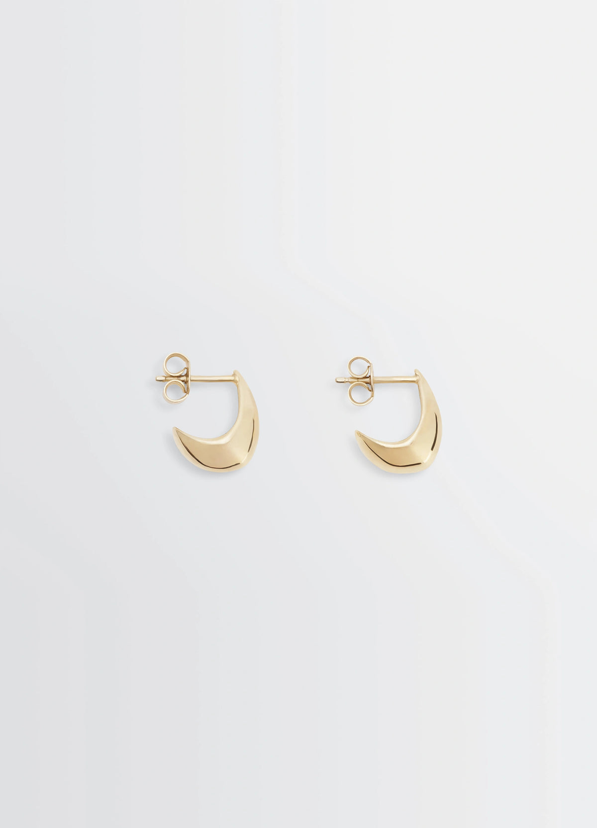 Lemaire Micro Drop Earrings in Vermeil, product shot, Front view Drop-shaped design