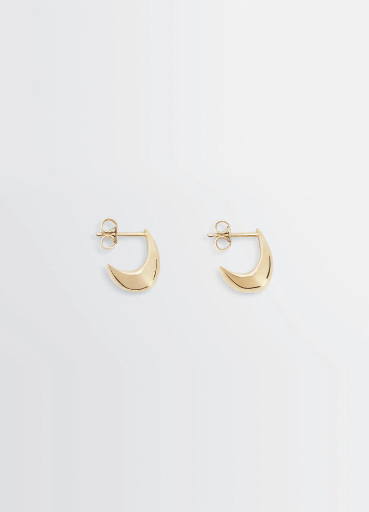 Lemaire Micro Drop Earrings in Vermeil, product shot, Front view Drop-shaped design