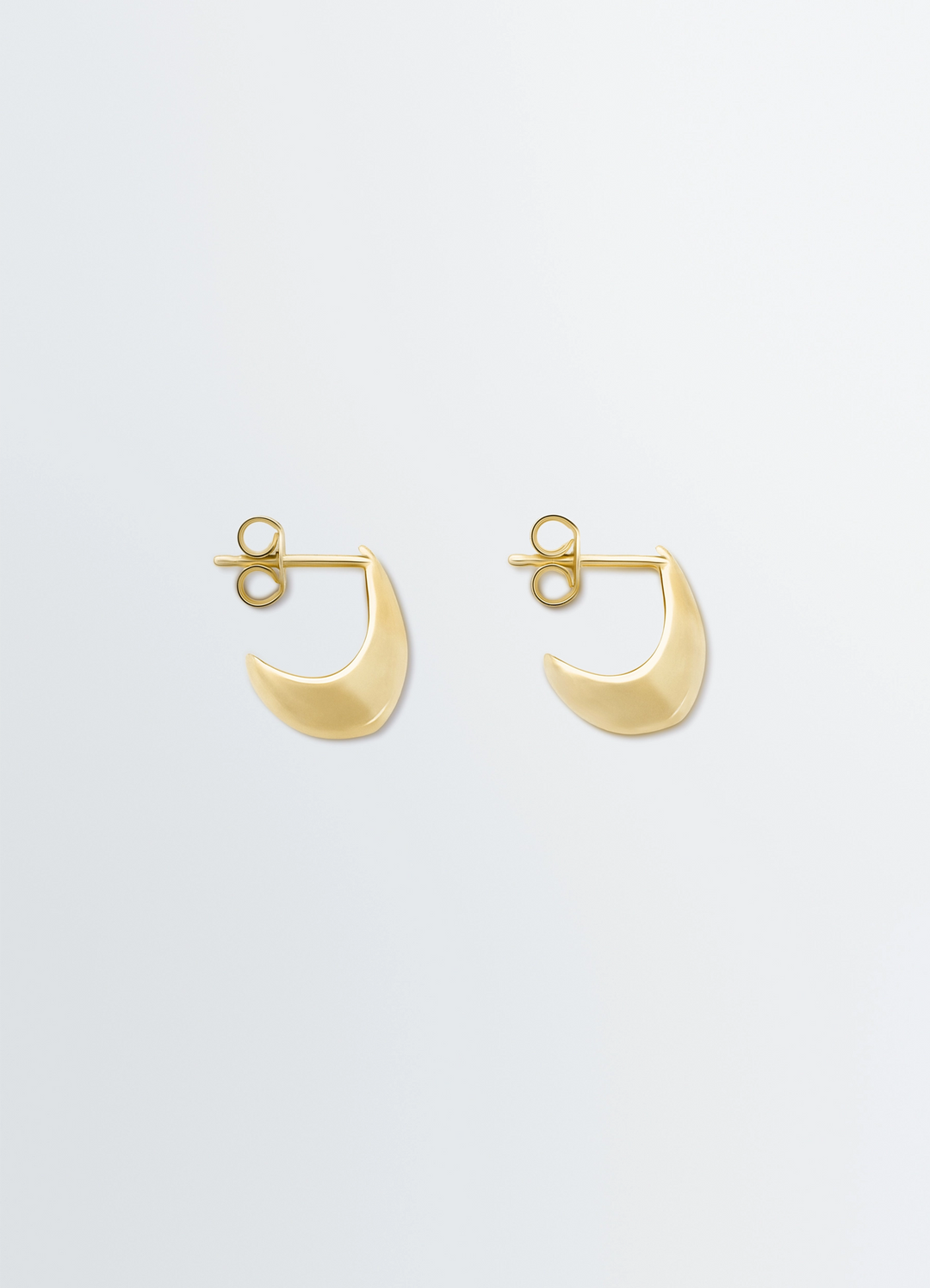 Lemaire Micro Drop Earrings in Vermeil, product shot, Front view Drop-shaped