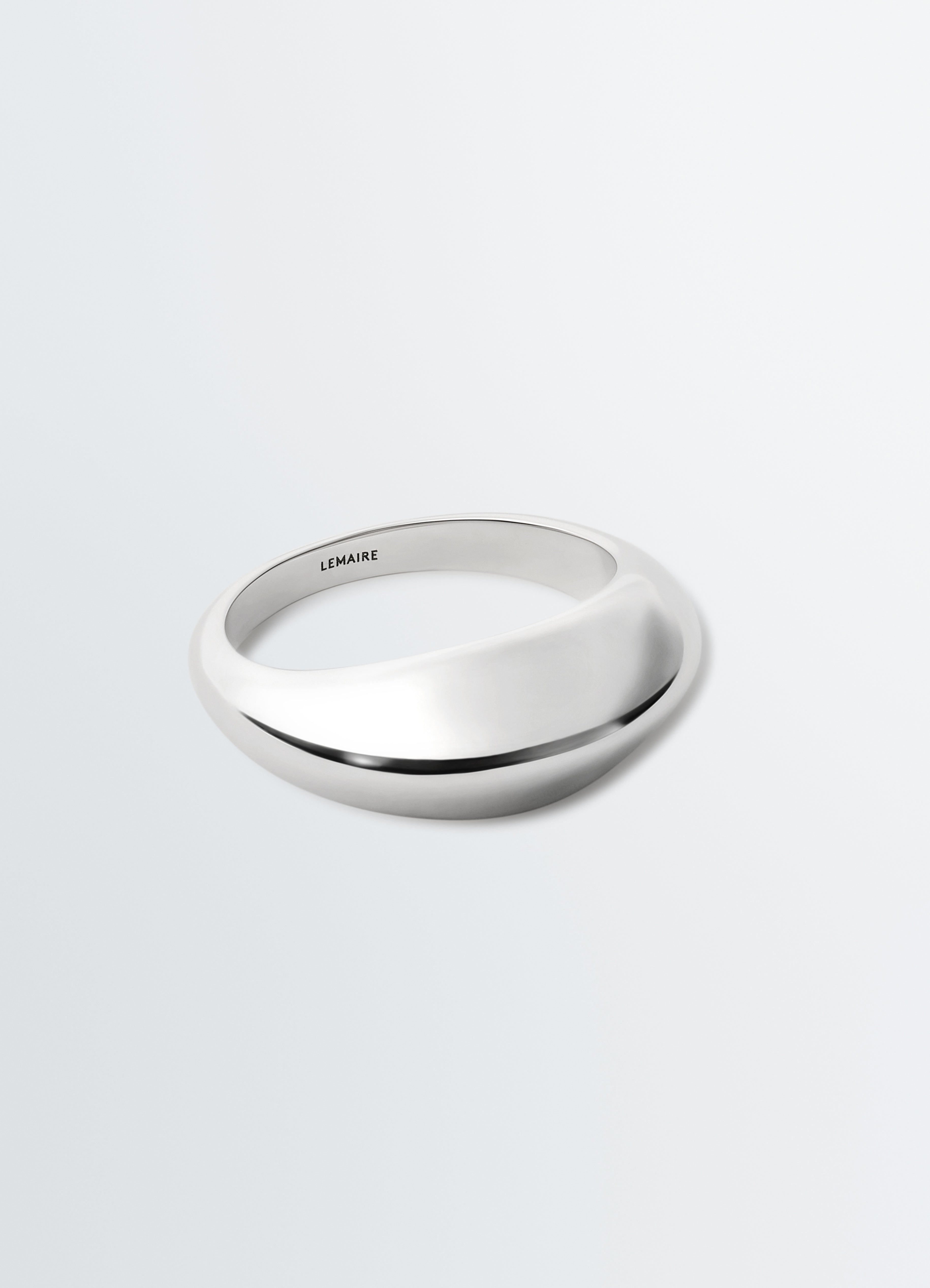 lemaire リング CHUNKY DROP RING IN SILVER - Silver - Rhodium Silver - Unisex