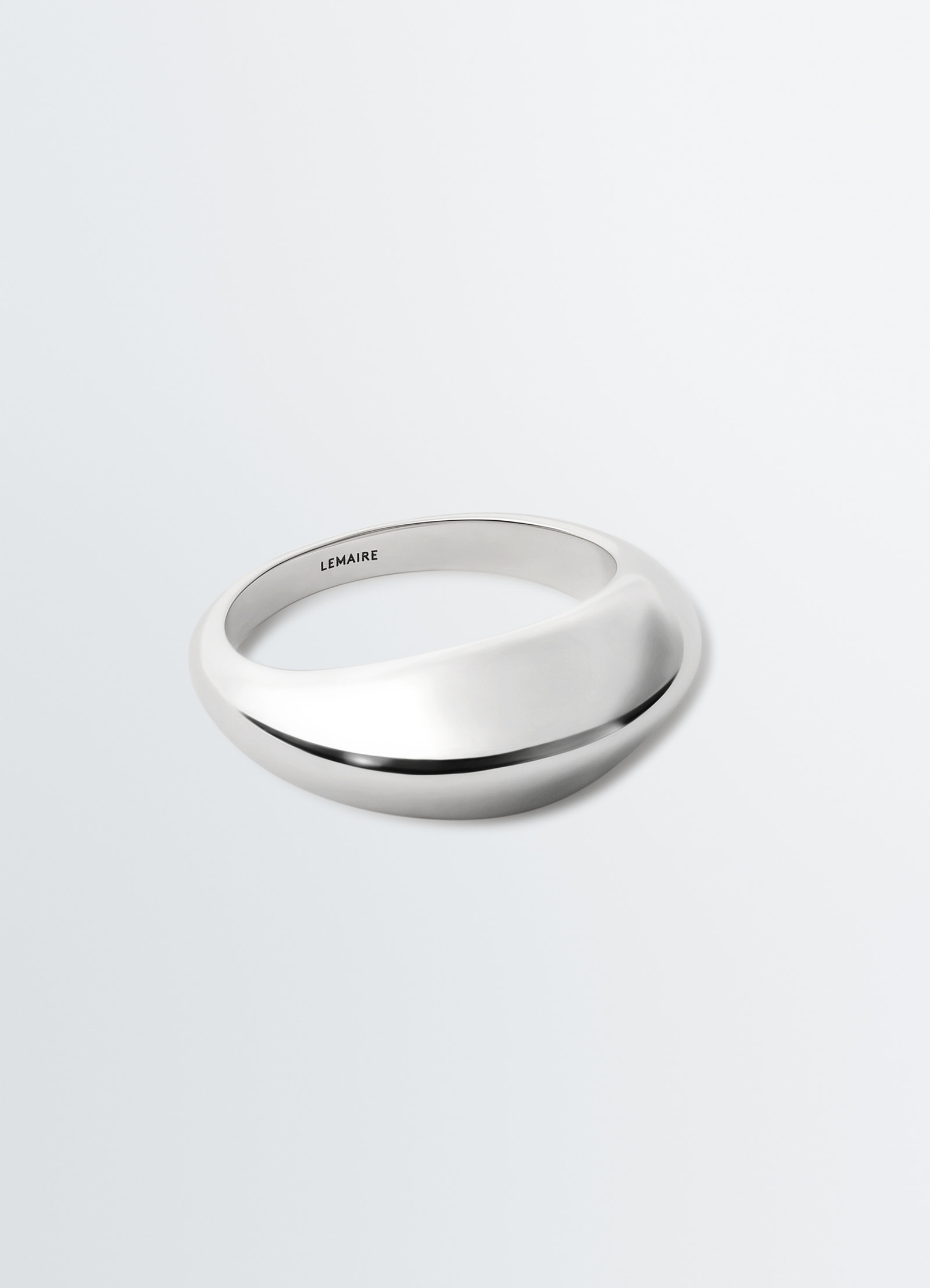 Bague drop épaisse en argent