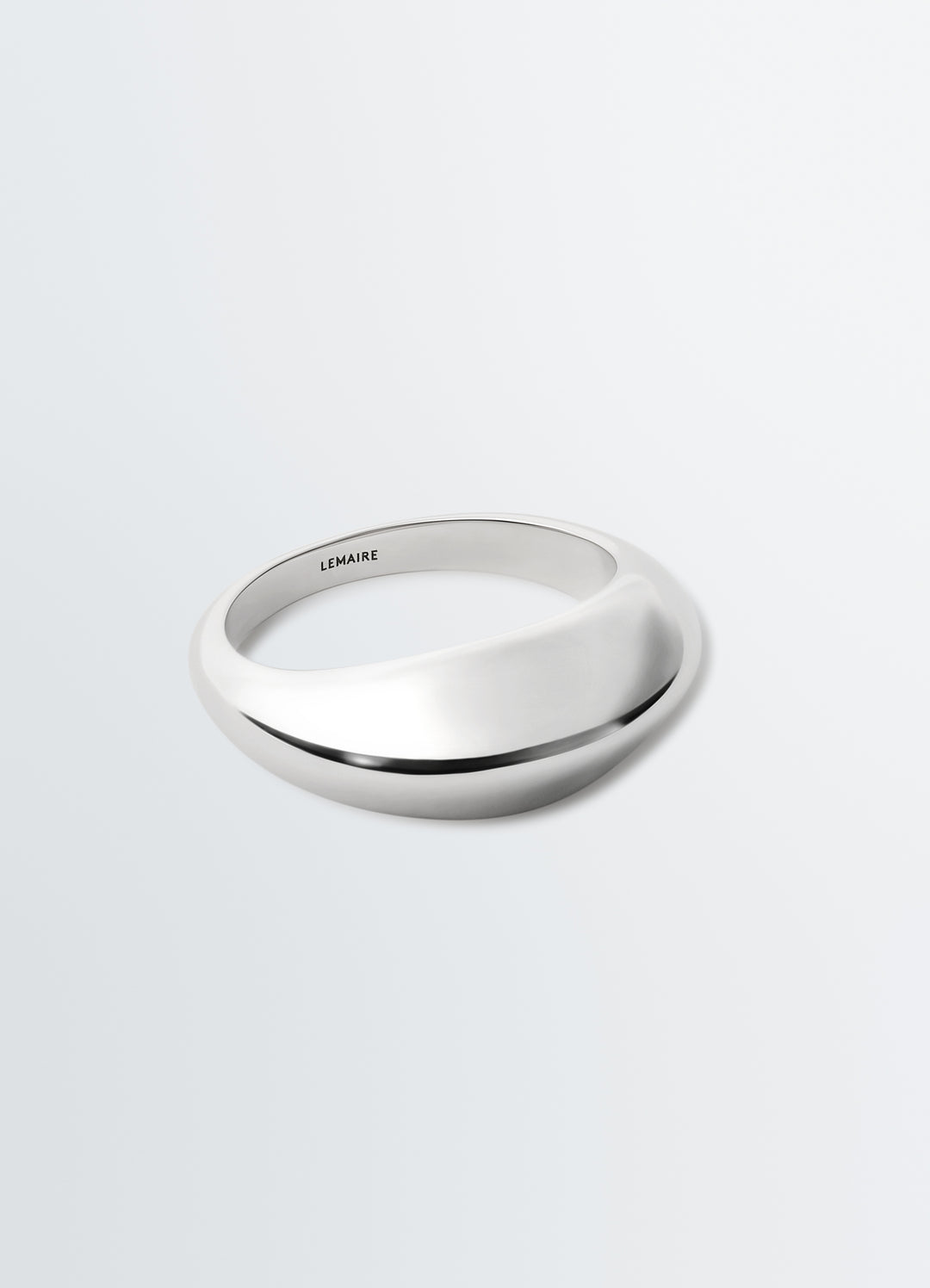 CHUNKY DROP RING IN SILVER