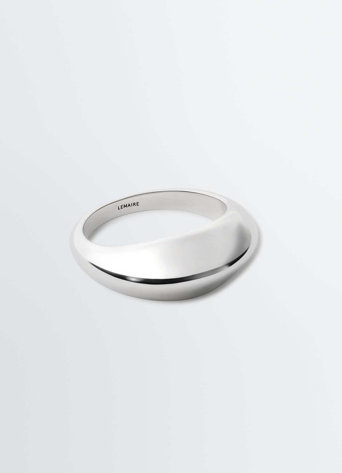 Lemaire CHUNKY DROP RING IN SILVER