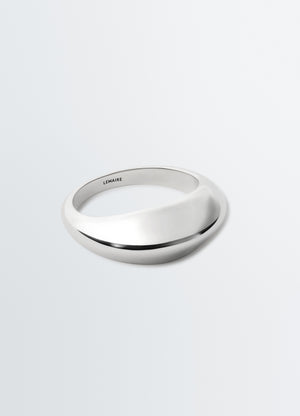 Bague drop épaisse en argent