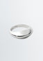 CHUNKY DROP RING IN SILVER