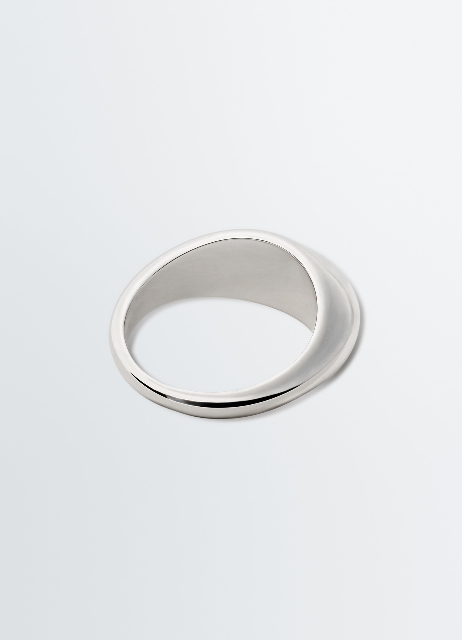 Bague drop épaisse en argent