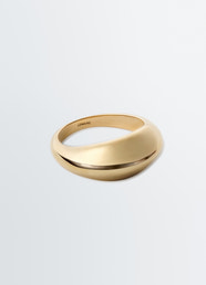 CHUNKY DROP-RING AUS VERMEIL