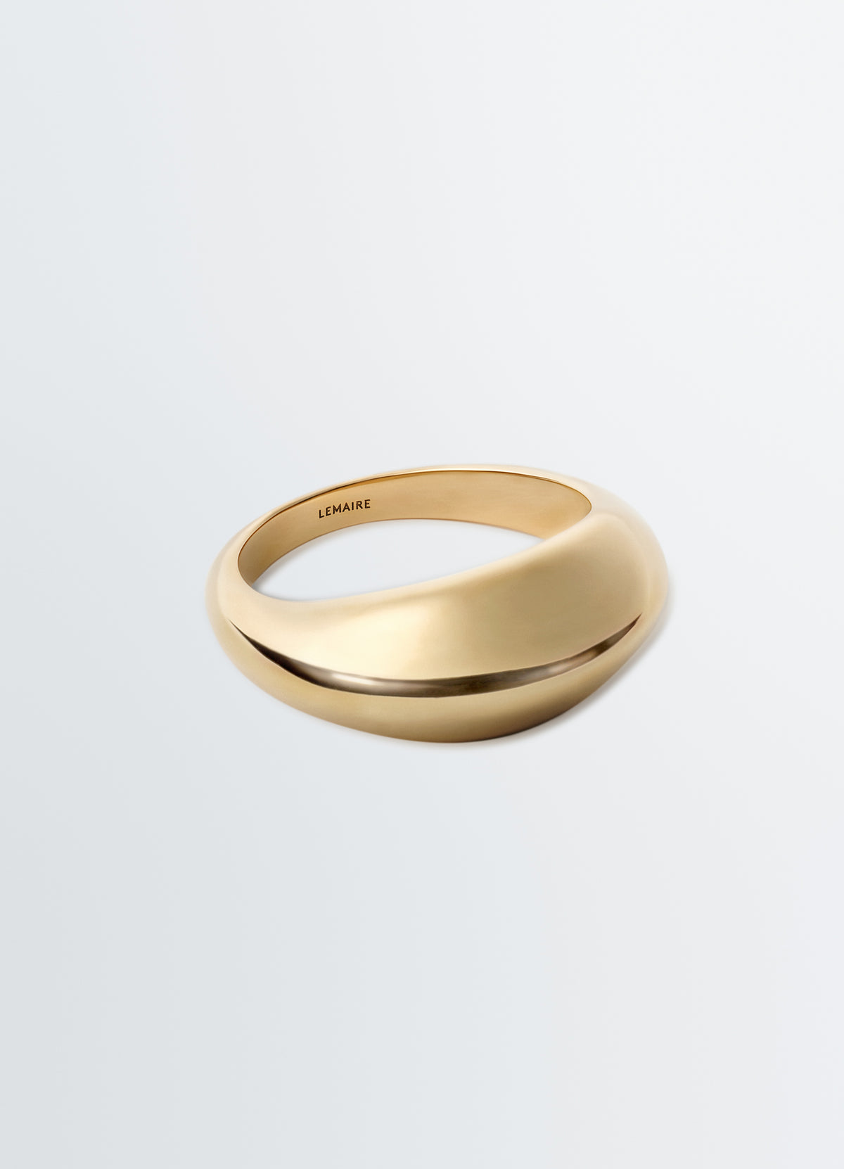 Lemaire CHUNKY DROP RING IN VERMEIL