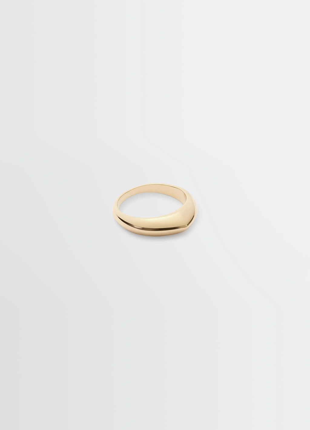 Lemaire Drop Ring in Vermeil, product shot, Angled top view Drop-shaped