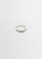 Lemaire Drop Ring in Rhodium-plated Silver, product shot, Top view Drop-shaped design