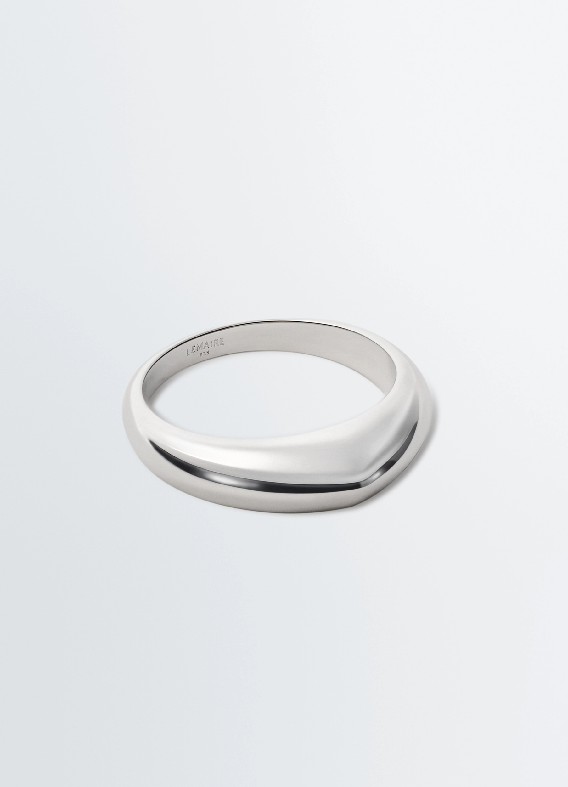 DROP RING IN SILVER - Silver - Rhodium Silver - Women | LEMAIRE