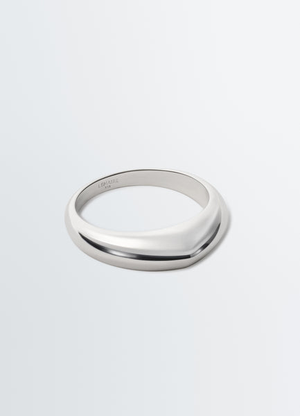 DROP RING IN SILVER - Silver - Rhodium Silver - Women | LEMAIRE