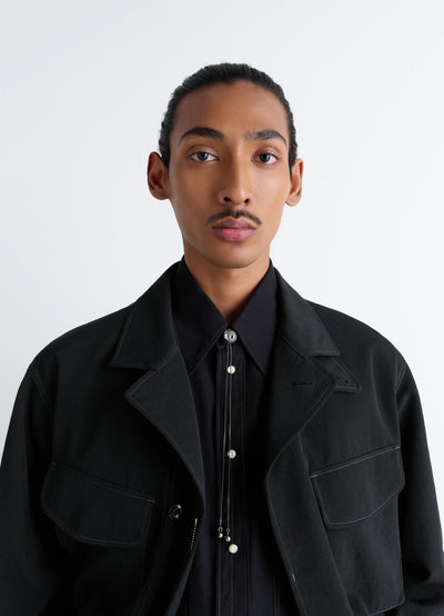 CAT EYE RATTLE BOLO TIE