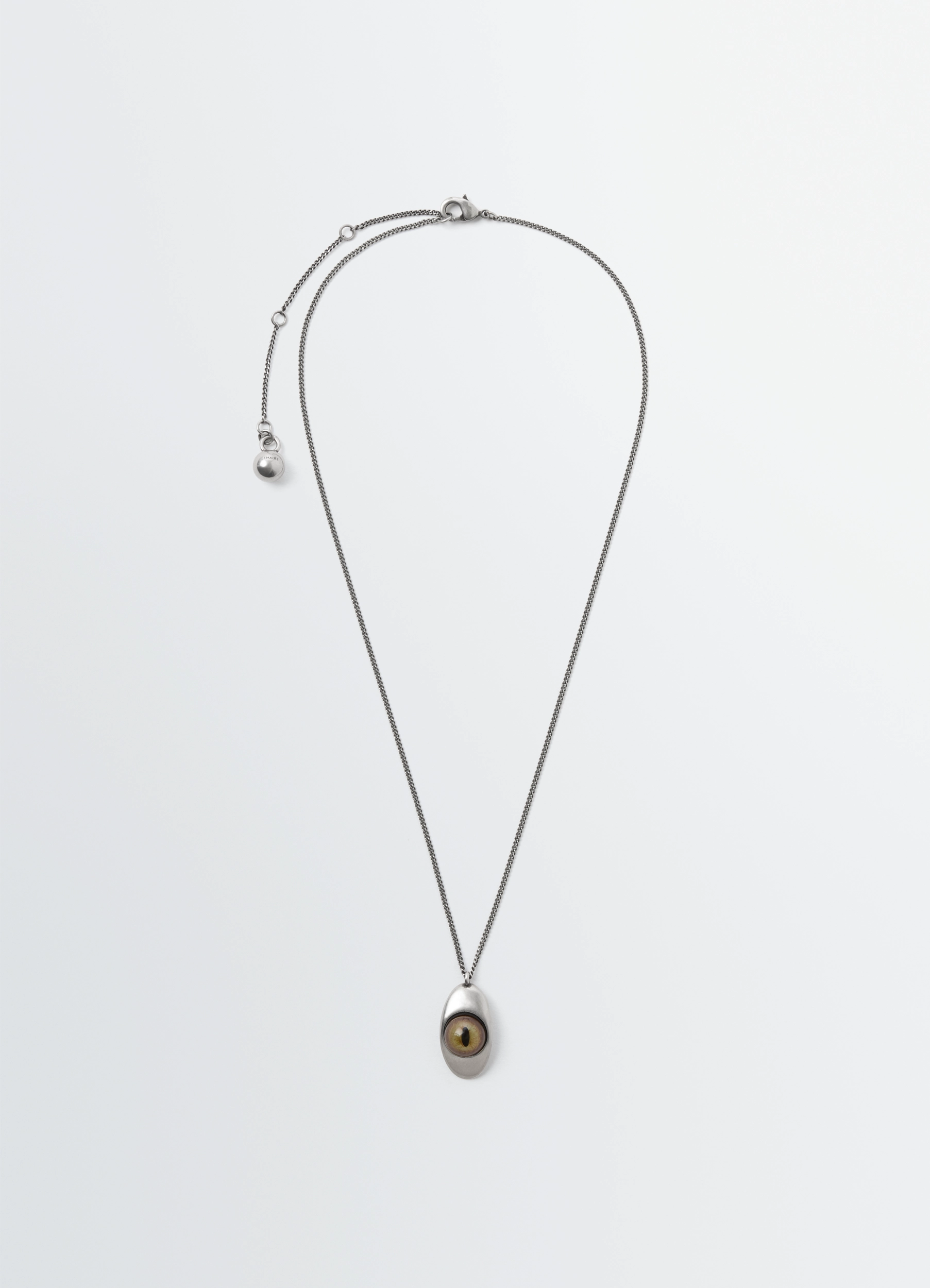 CAT EYE PENDANT NECKLACE - Light Chestnut - Brass - Unisex | LEMAIRE