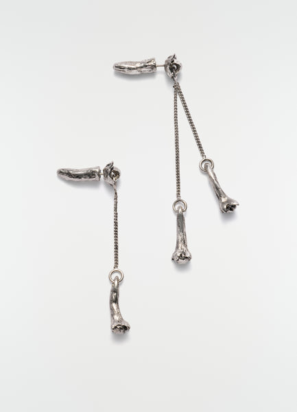 CLOVE PENDANT EARRINGS IN BRASS - Silver - Brass - Women | LEMAIRE