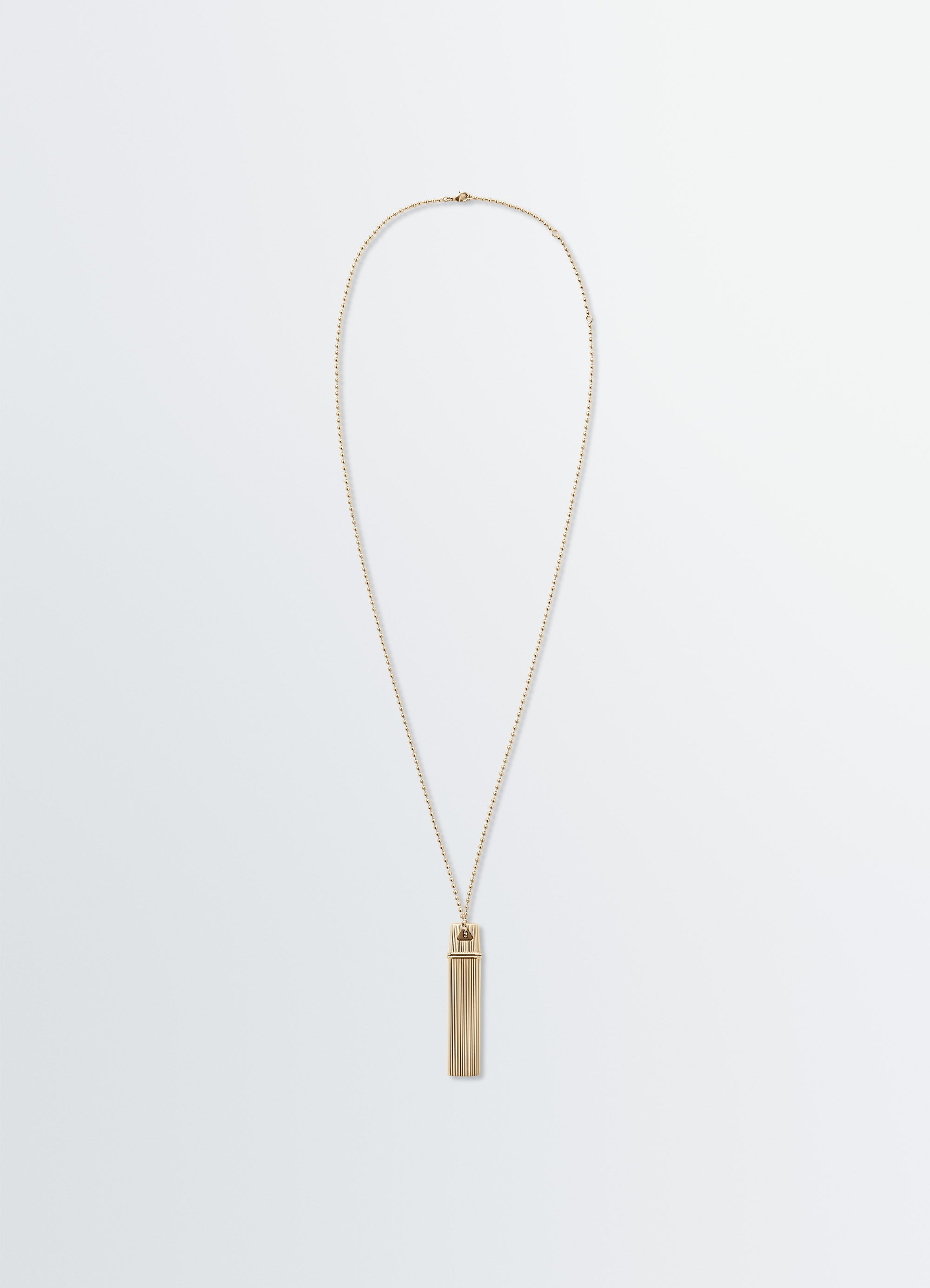 LEMAIRE ネックレス ゴールド CARPENTER PEN NECKLACE IN BRASS - Light Gold - Brass - Unisex