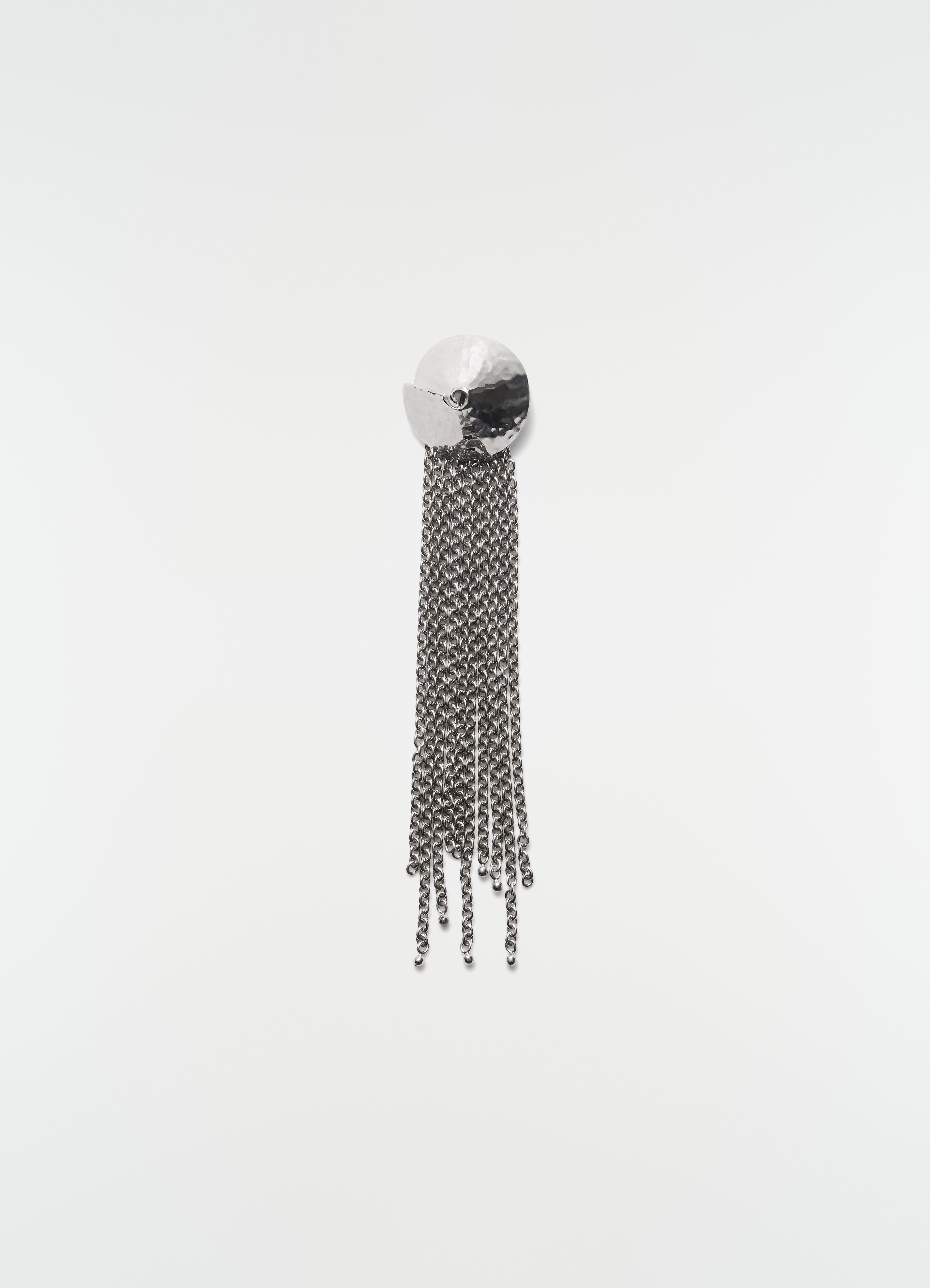 CHAIN TASSEL BROOCH IN BRASS