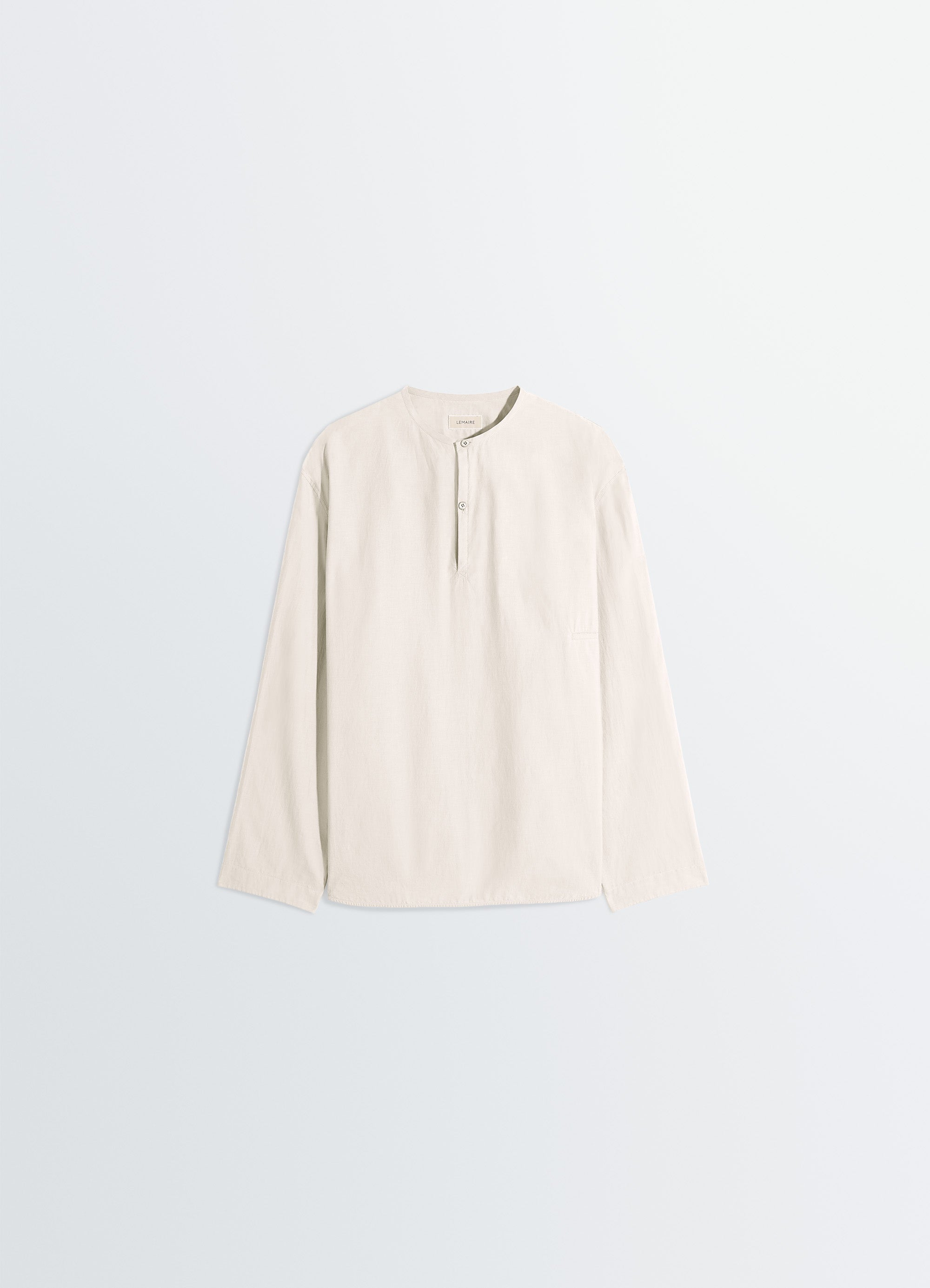 VAREUSE TOP IN WASHED COTTON SILK - Light Cream - Washed Cotton