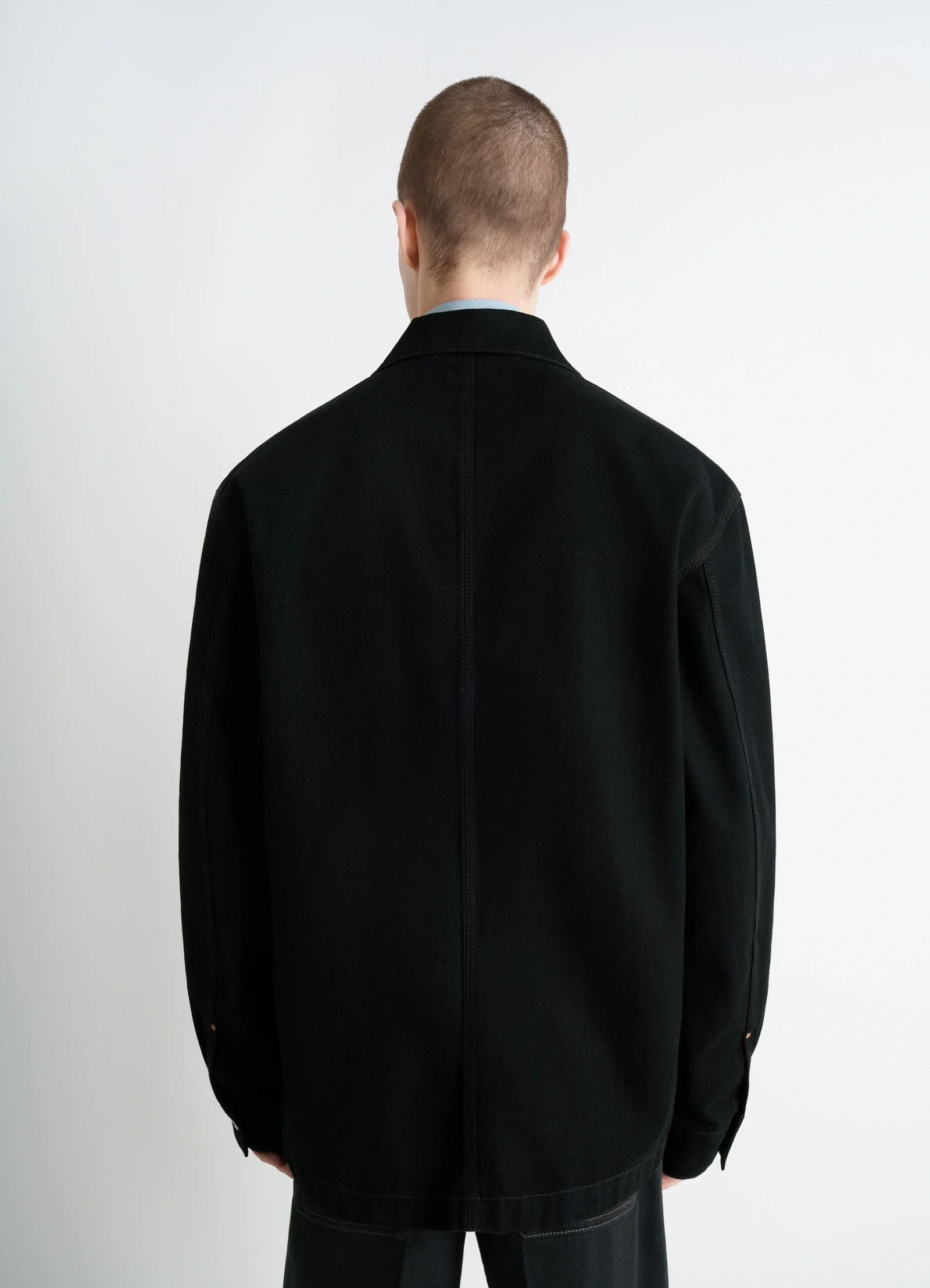 WORKWEAR OVERSHIRT IN DENIM - Black - Medium Black Denim - Men WORKWEAR OVERSHIRT IN DENIM - Black - Medium Black Denim - Men