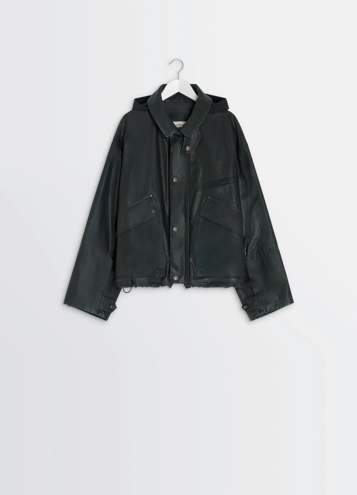 ショートレインジャケット - Onyx - Water Repellent Resinated Cotton