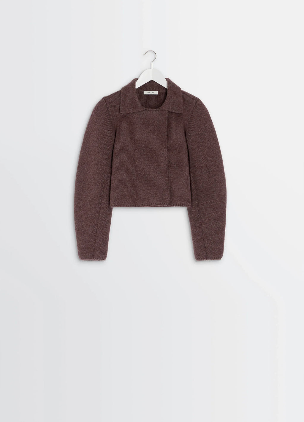 Felted Blouson in Wool Blend Brown, product shot, side detail view oversized sleeves