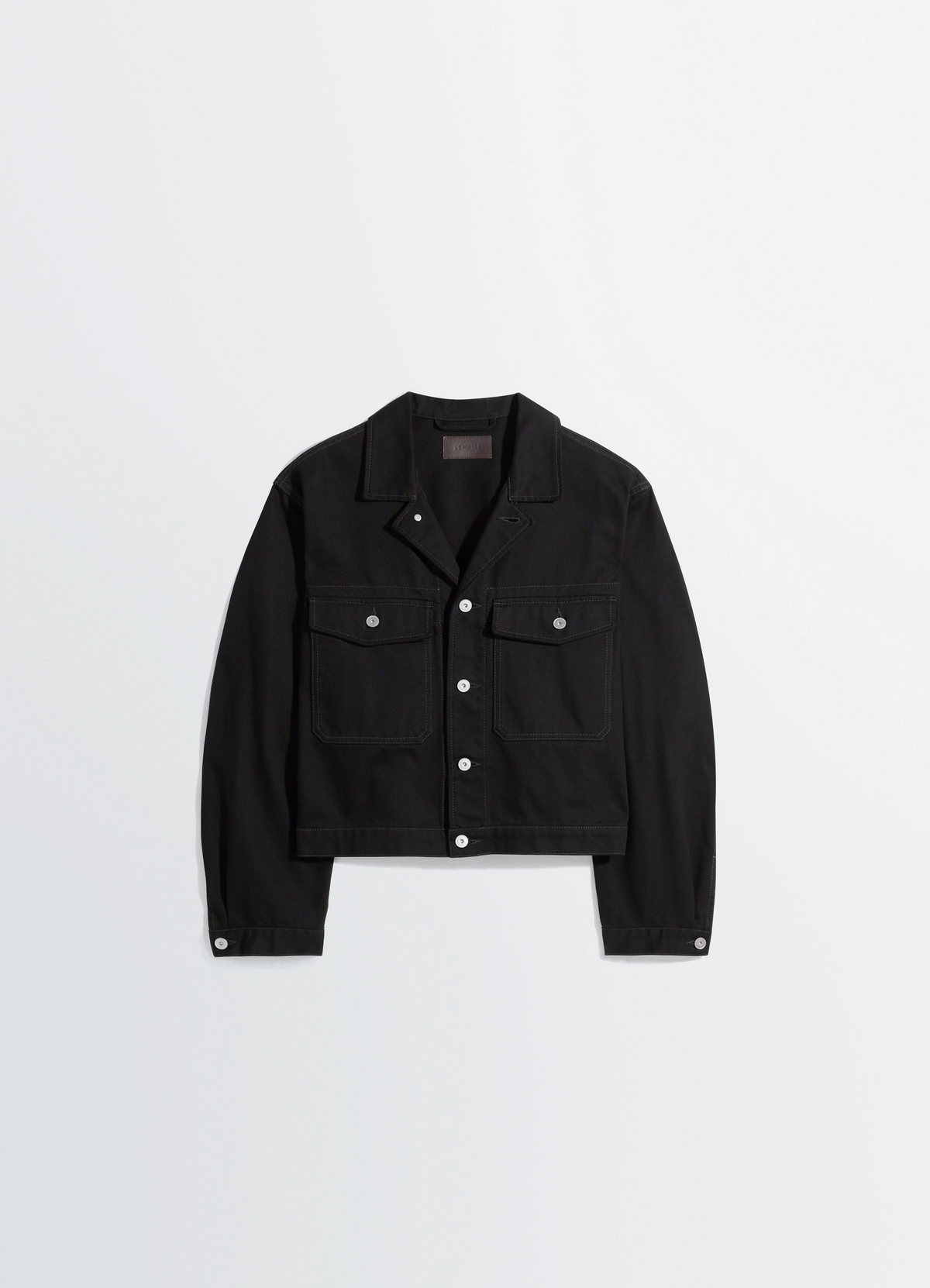 トラッカージャケット - Black - ヘビーブラックデニム - メンズ | LEMAIRE