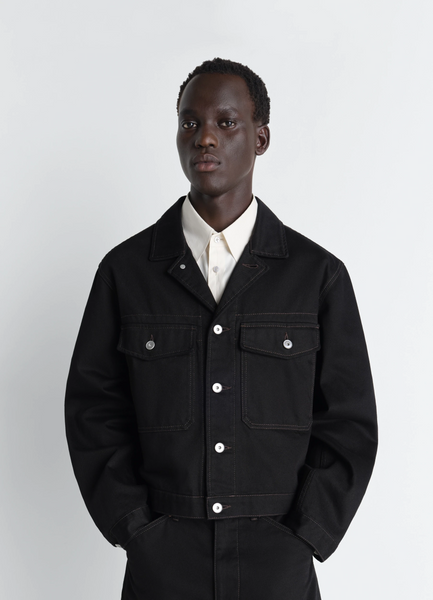 【LEMAIRE】 DISPATCH JACKET(DENIM BLACK) LEMAIRE Black Dispatch Denim Jacket Lemaire