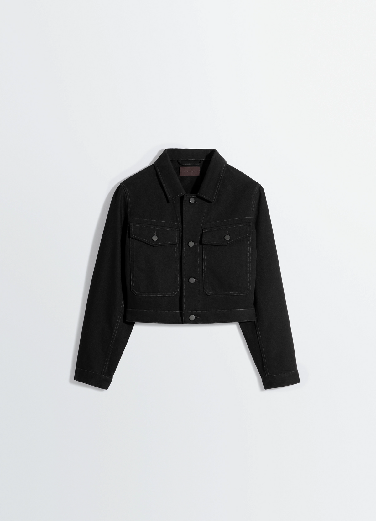 クロップドブルゾン - Black - ヘビーブラックデニム - ウィメンズ