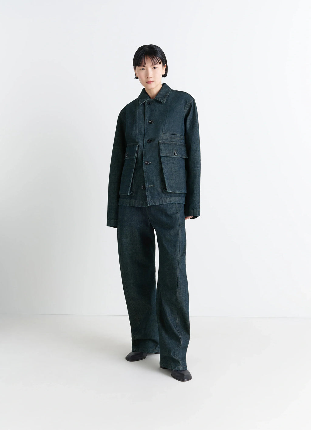 Denim Indigo Boxy Jacket | LEMAIRE Denim Indigo Boxy Jacket | LEMAIRE