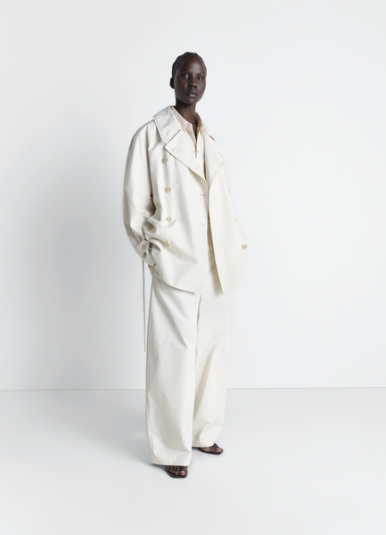 CROPPED TRENCH IN VENTILE® COTTON - Soja - Water Repellent VENTILE