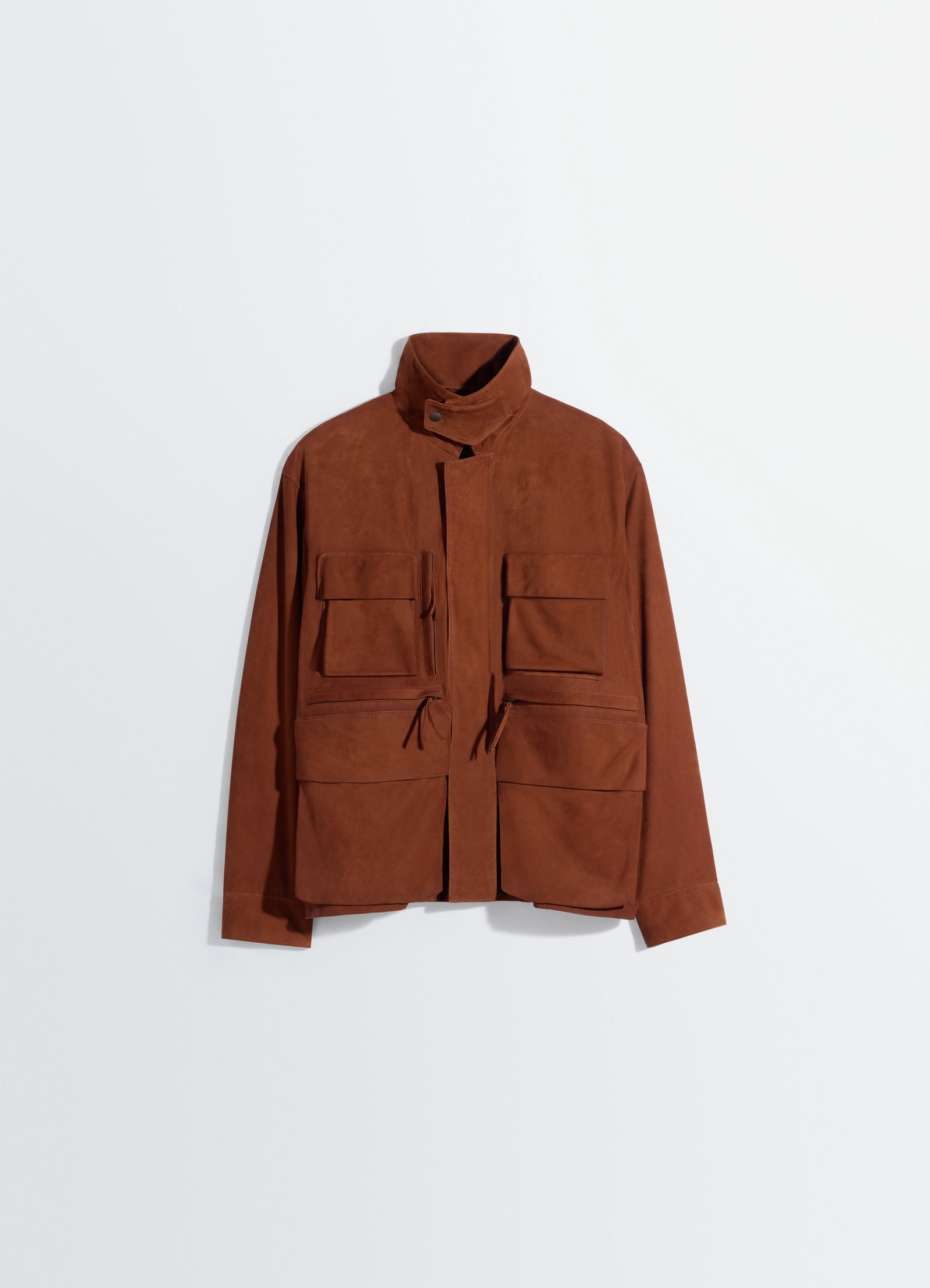 Reporter jacket in nubuck