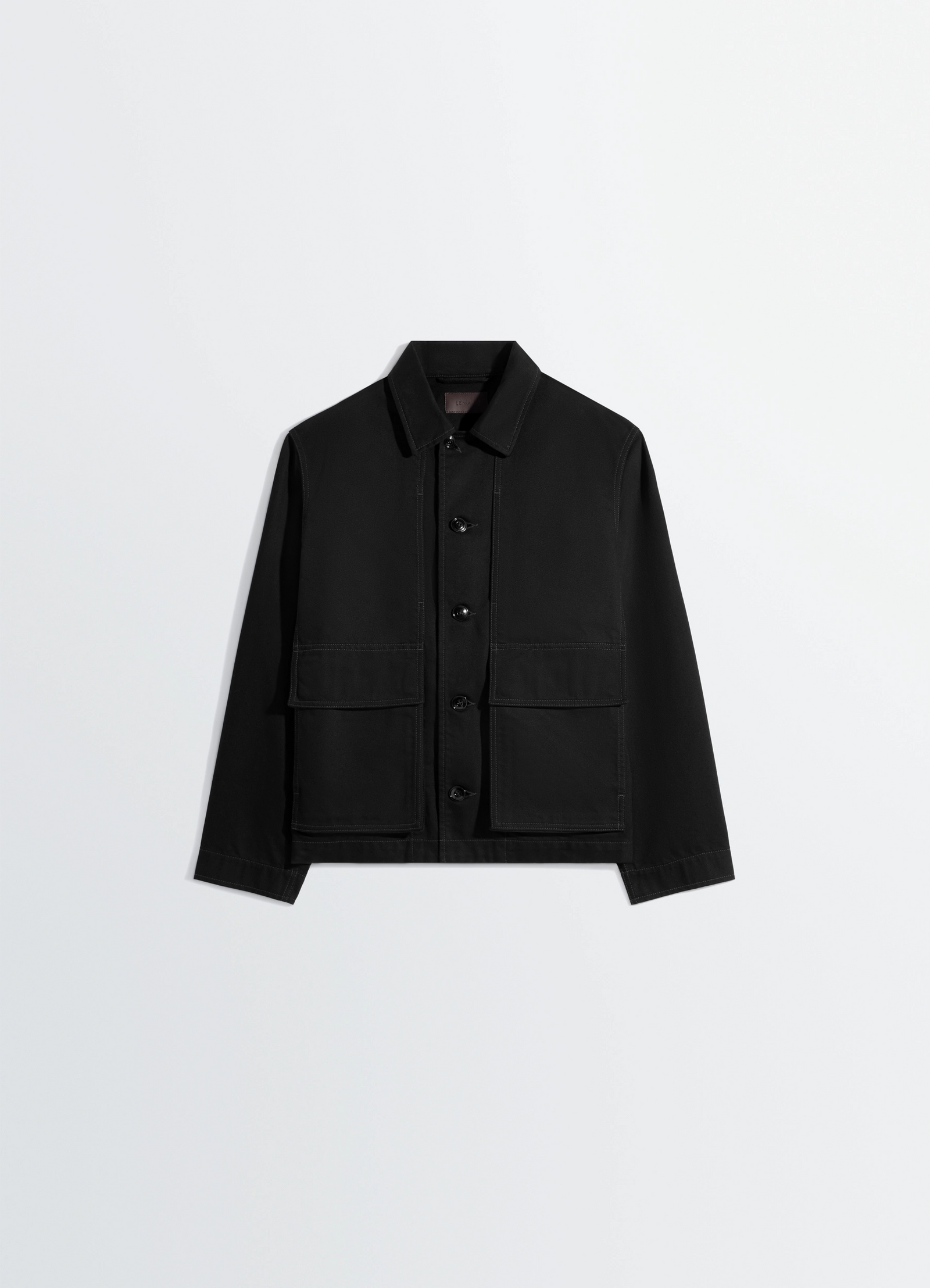 BOXY JACKET IN DENIM - Black - Heavy Black Denim - Unisex | LEMAIRE BOXY JACKET IN DENIM - Black - Heavy Black Denim - Unisex | LEMAIRE