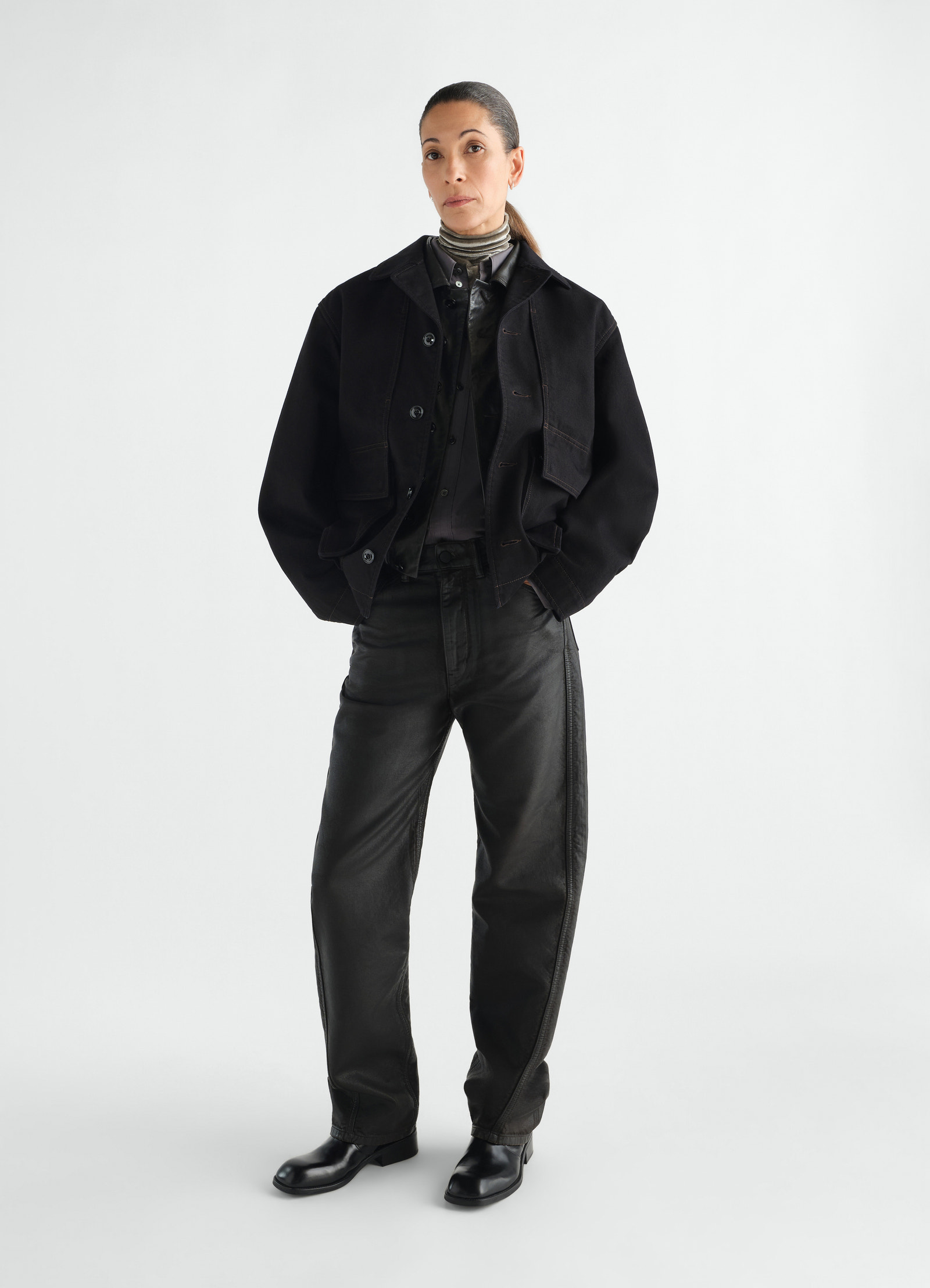 Boxy jacket in denim